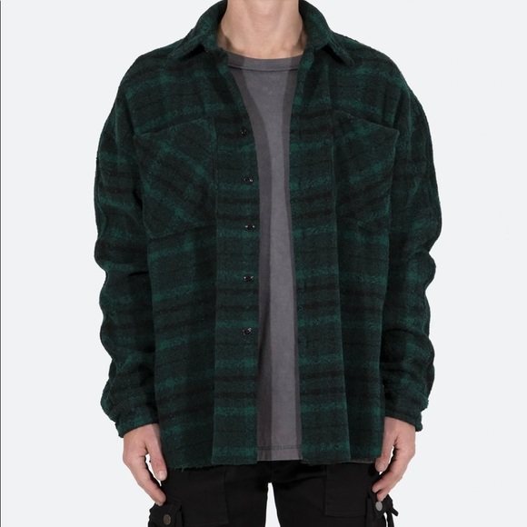 MNML: Loose Woven Flannel Shirt - Picture 4 of 4